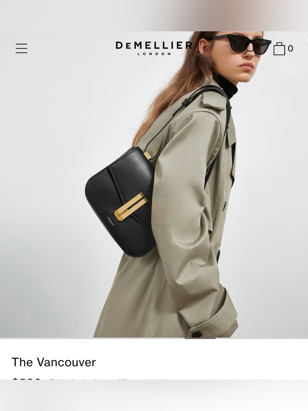 DeMellier London Vancouver shoulder bag